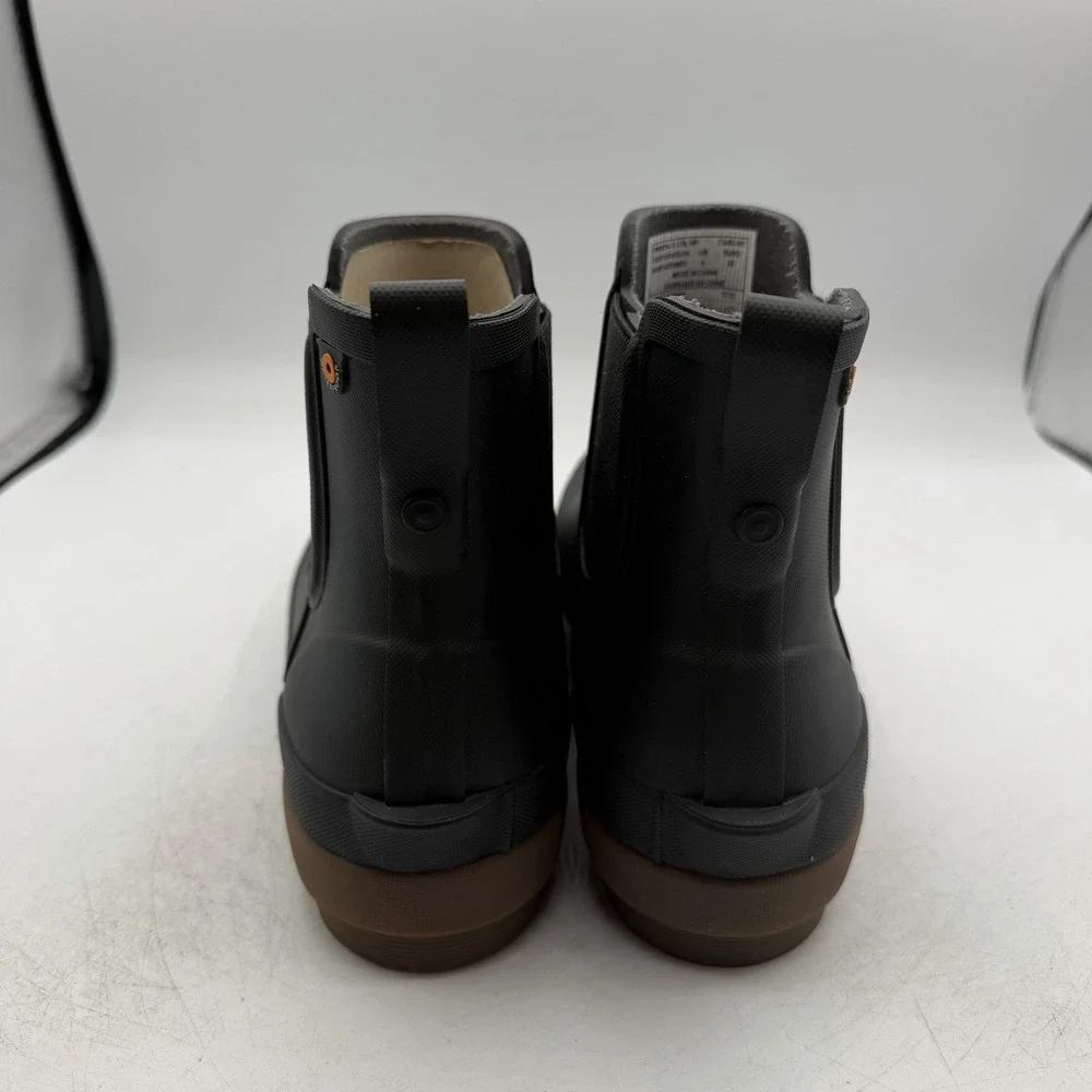 Bogs Amanda II Chelsea Boots Womens Sz 9 Black Waterproof Pull On 73480-001